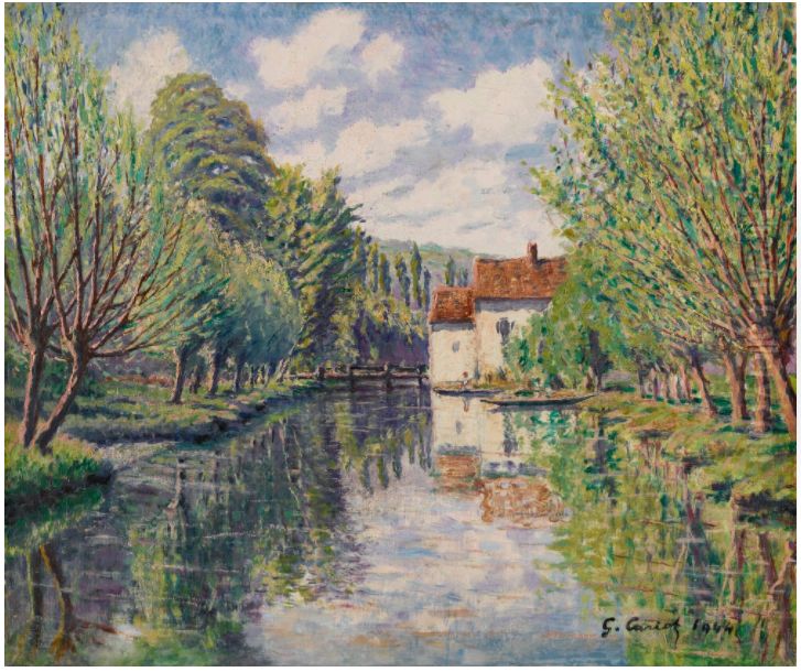 MOULIN A PERIGNY Oil Painting by Gustave Cariot