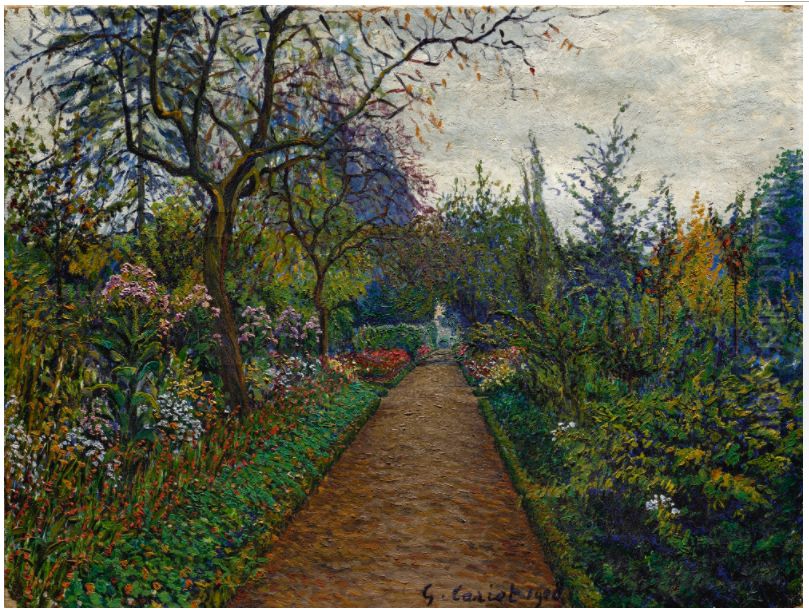 JARDIN FLEURI Oil Painting by Gustave Cariot
