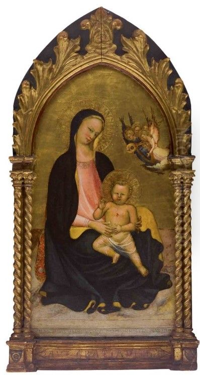 Madonna and Child with musician angels Oil Painting by Giovanni Francesco Toscani