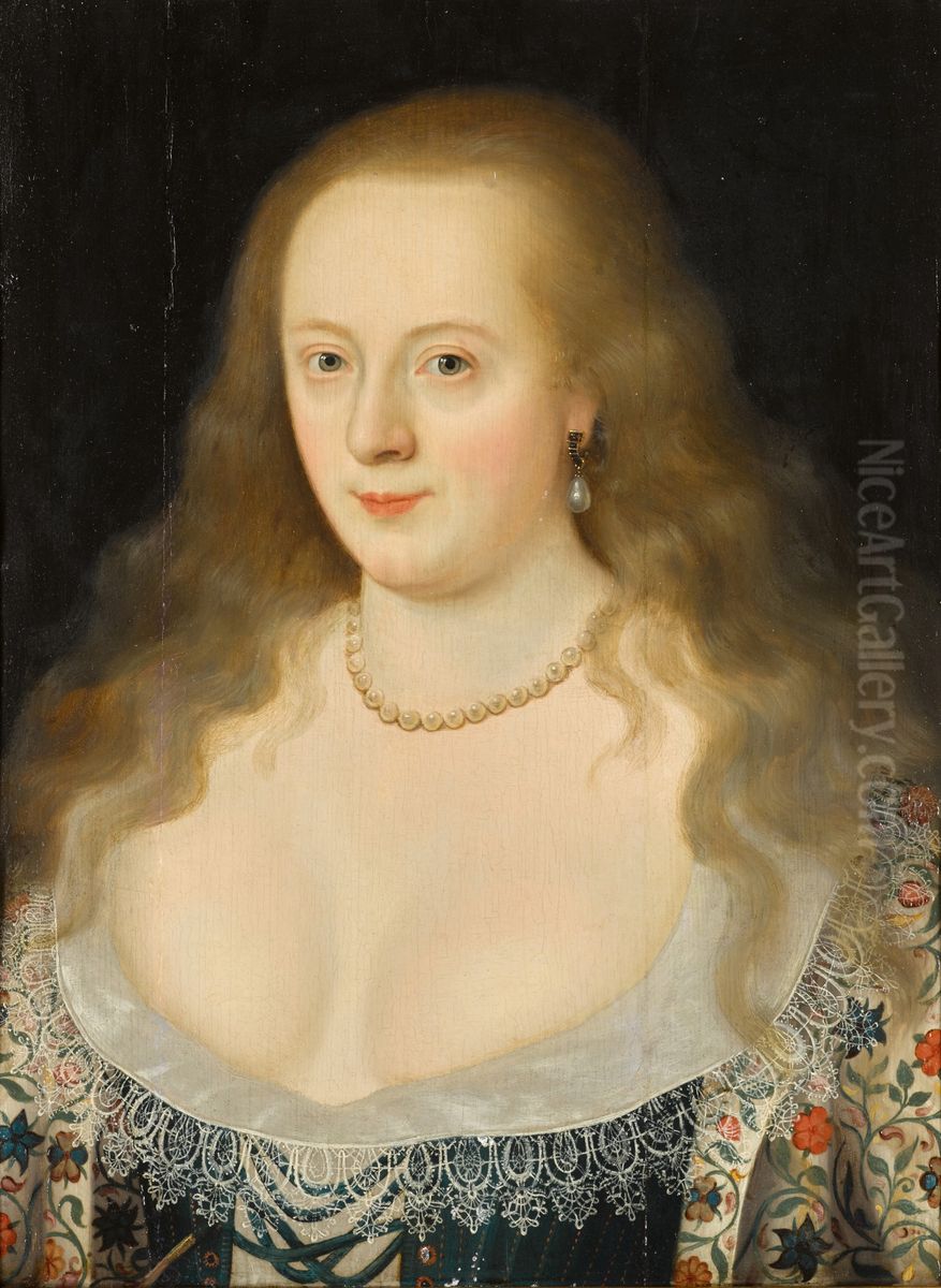 Portrait of Frances Howard, Countess of Hertford Oil Painting by Marcus Gheeraerts the Younger