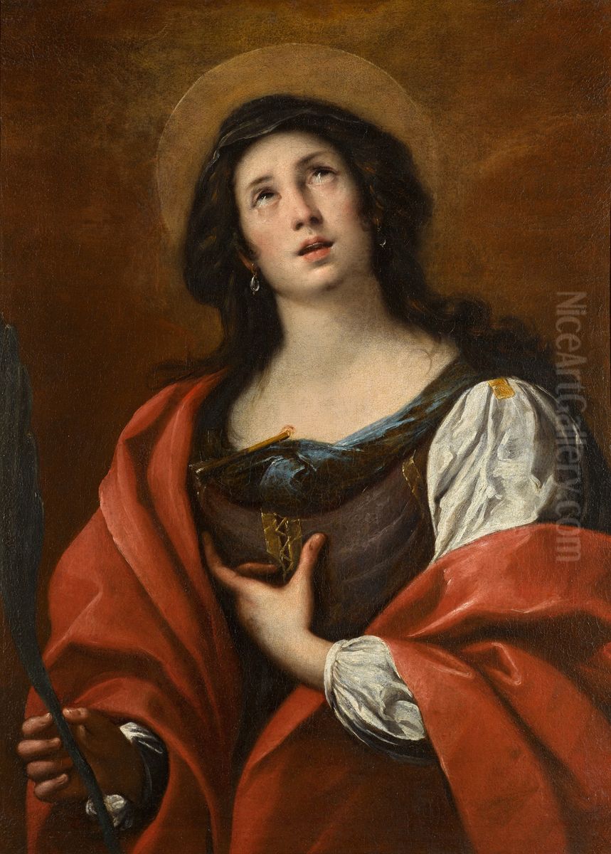 SAINT URSULA Oil Painting by Carlo Francesco Nuvolone