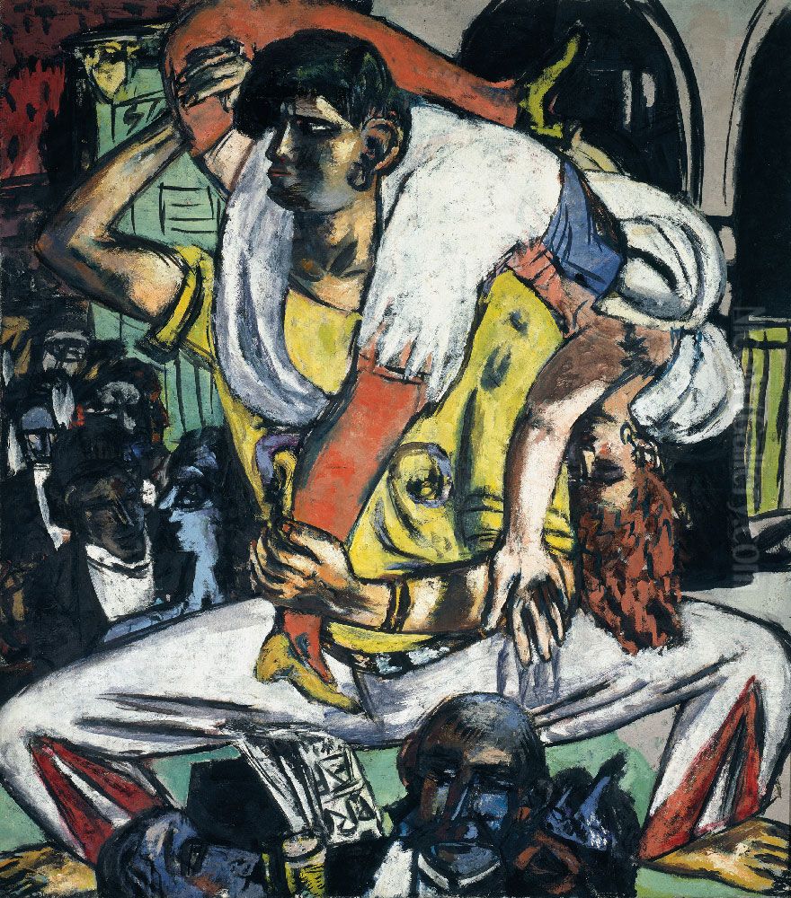 Apachentanz Oil Painting by Max Beckmann