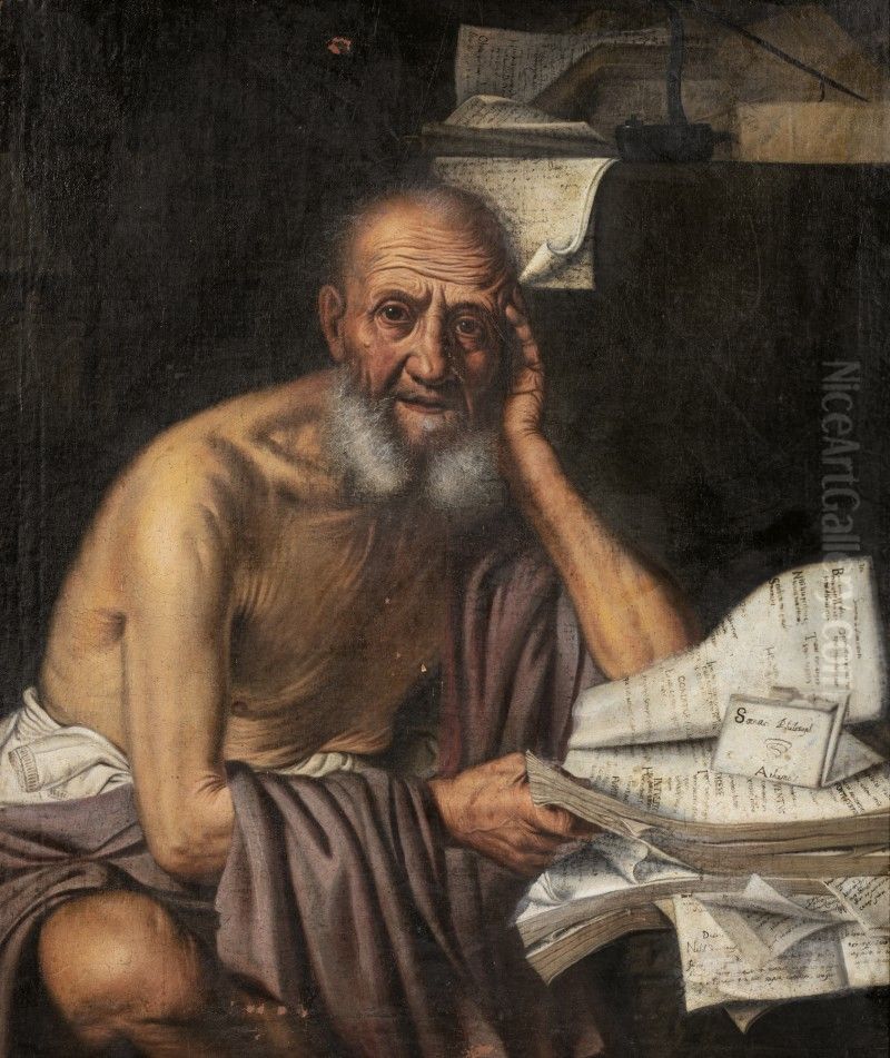 SOCRATES Oil Painting by Pietro Bellotti