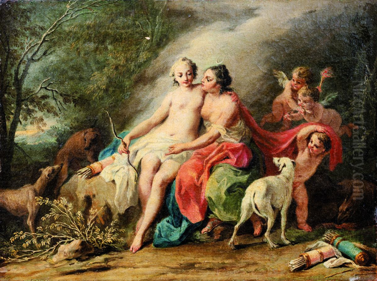 Diana and Callisto Oil Painting by Jacopo Amigoni
