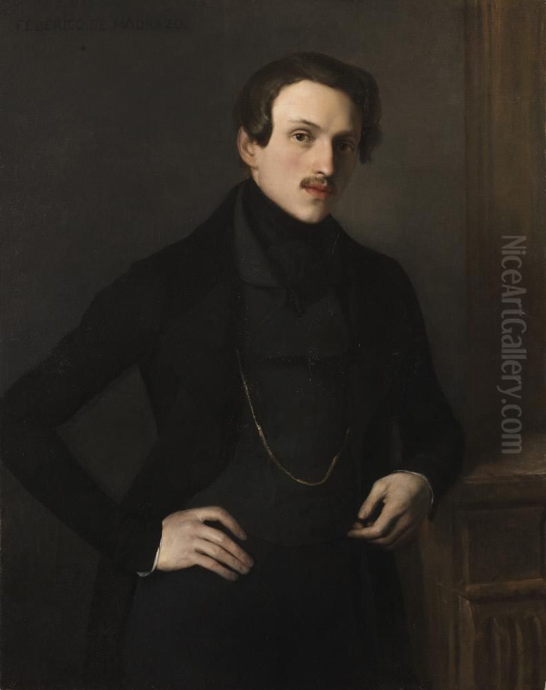 Federico de Madrazo y Kuntz Oil Painting by Carlos Luis de Ribera y Fieve