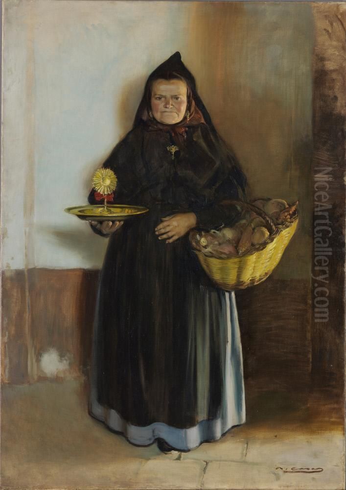 La Santera Oil Painting by Ramon Casas