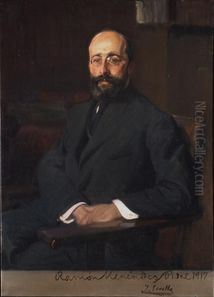 Ramon Menendez Pidal Oil Painting by Joaquin Sorolla