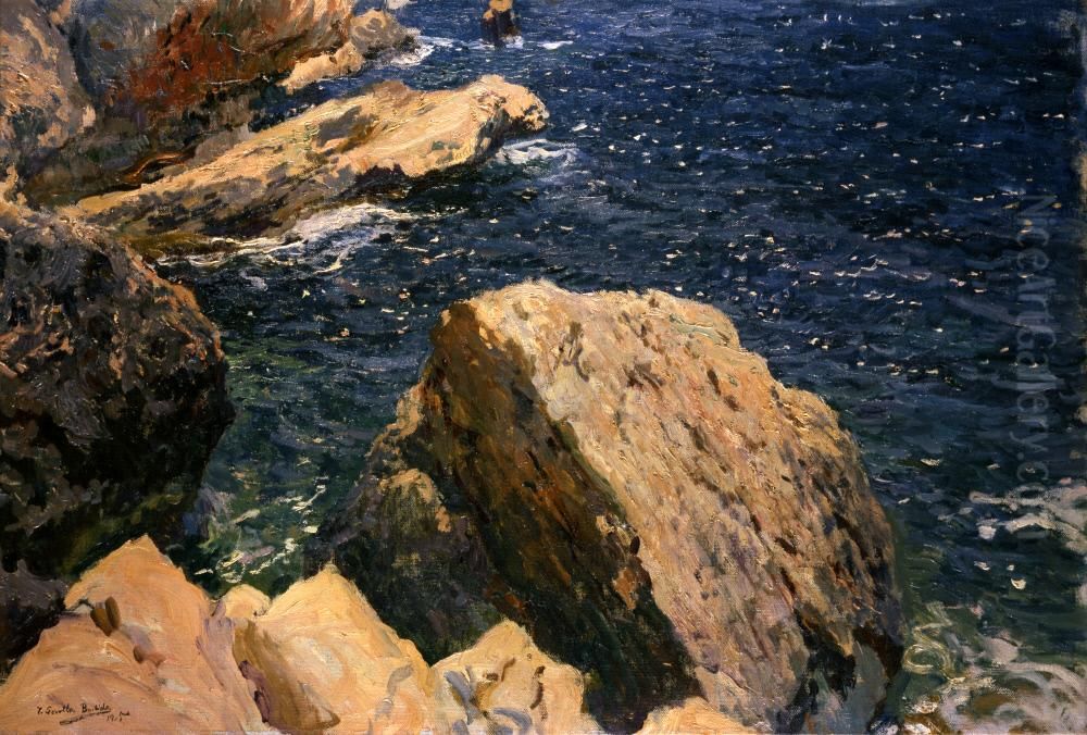 Rocks of the Cape, Javea Oil Painting by Joaquin Sorolla