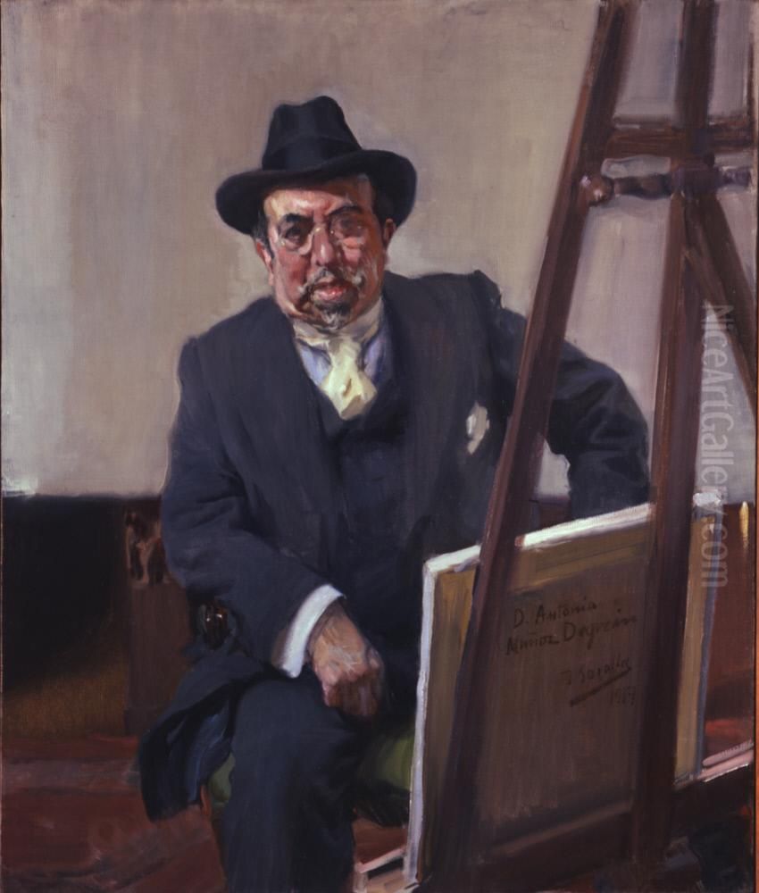 Antonio Munoz Degrain Oil Painting by Joaquin Sorolla