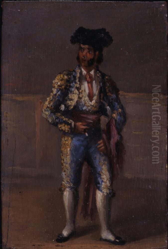 Matador Oil Painting by Valeriano Becquer