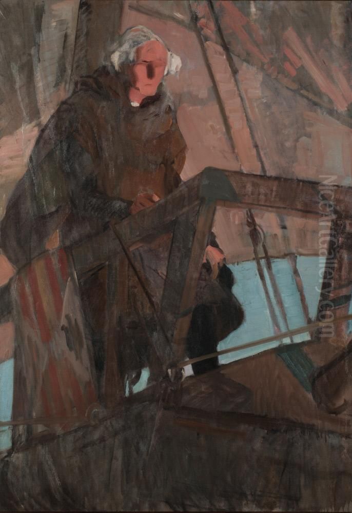 Columbus Leaving Palos (On the Poop Deck) Oil Painting by Joaquin Sorolla