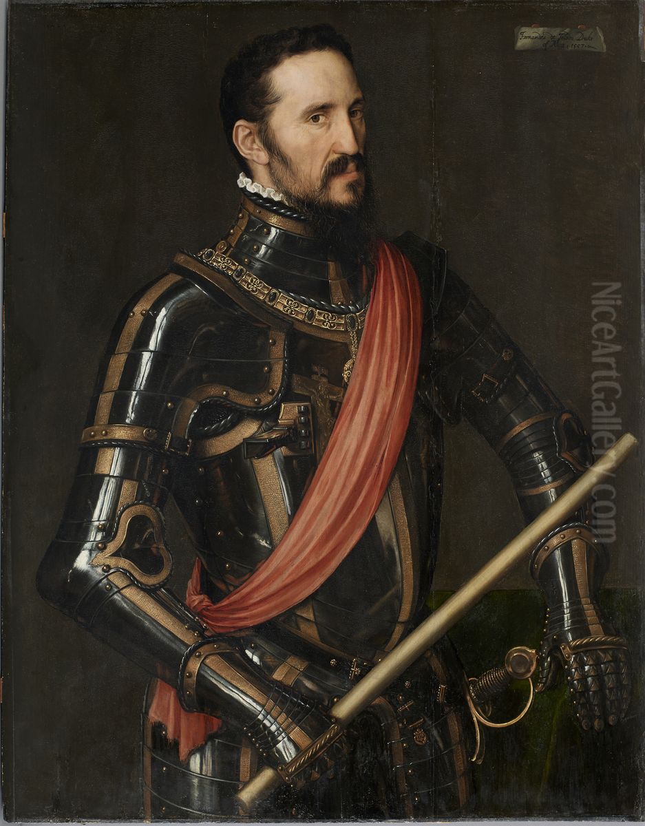 Fernando Alvarez de Toledo, III Duque de Alba Oil Painting by Antonis Mor