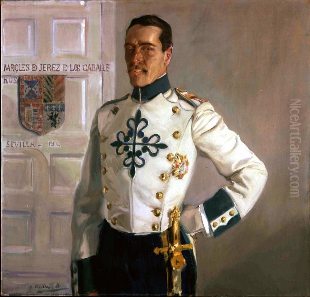 Manuel Perez de Guzman y Boza Liano Aubarede, Marques de Jerez de los Caballeros Oil Painting by Joaquin Sorolla