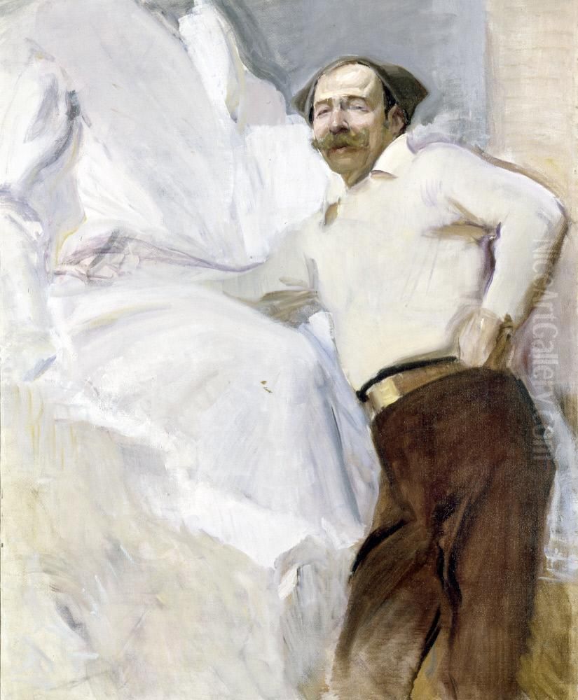 The Sculptor, Mariano Benlliure y Gil Oil Painting by Joaquin Sorolla