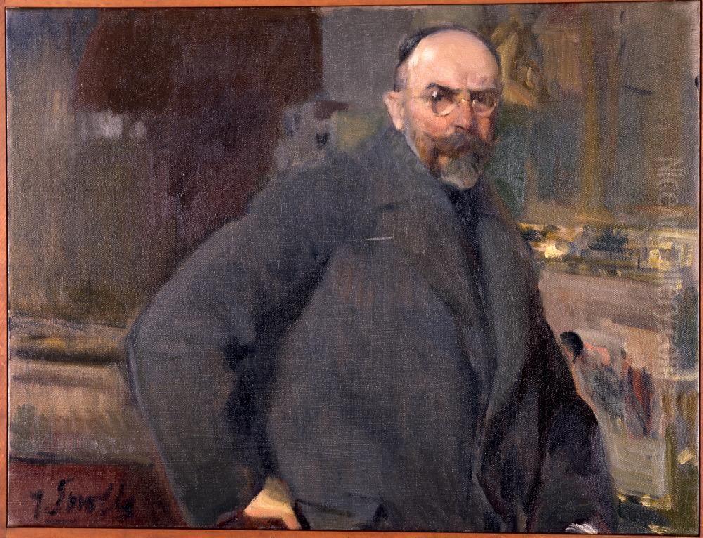 Jose Benlliure y Gil Oil Painting by Joaquin Sorolla