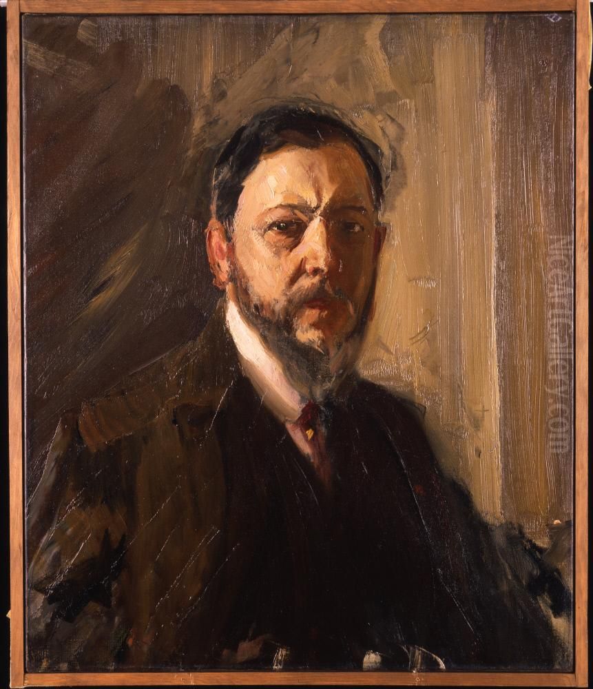 Portrait of the Artist Oil Painting by Joaquin Sorolla