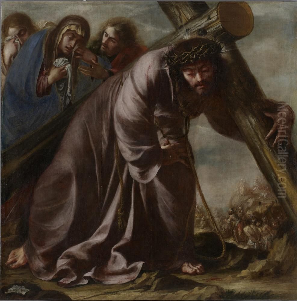 Via Crucis (Christ Carrying the Cross) Oil Painting by Juan De Valdes Leal