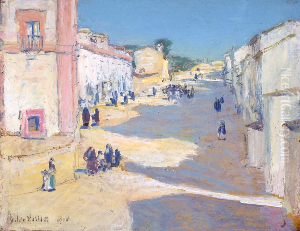 Ronda Oil Painting by Childe Hassam