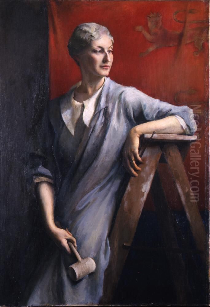 Anna Vaughn Hyatt Huntington Oil Painting by Marion Boyd Allen