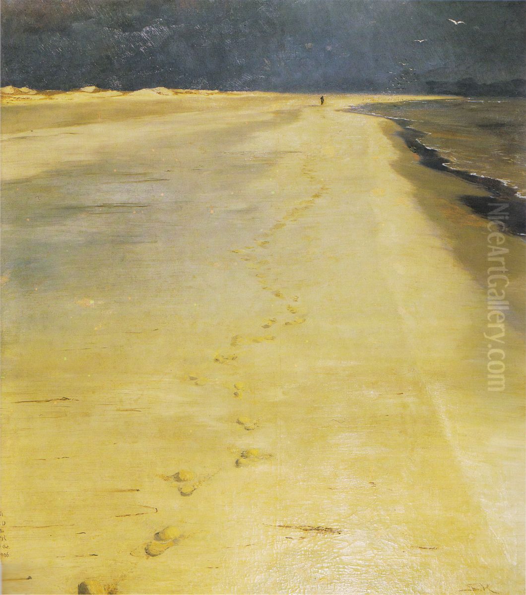 From Skagen Sonderstrand. Oil Painting by Peder Severin Kroyer