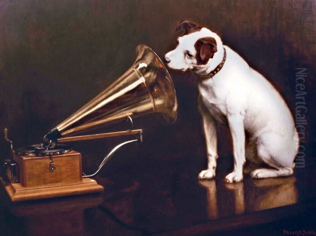 His Master's Voice Oil Painting by Francis Barraud