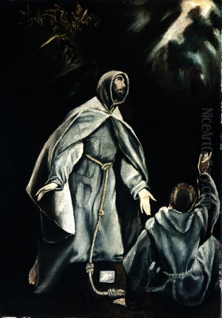 The Vision of St. Francis Oil Painting by El Greco