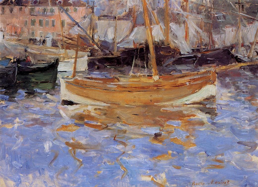 Le  port de Nice Oil Painting by Berthe Morisot