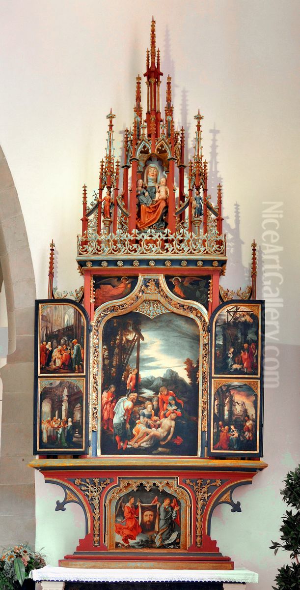 Annenaltar Feldkirch Oil Painting by Wolf Huber