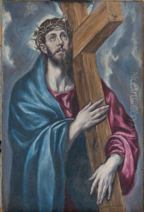Christ Carrying the Cross Oil Painting by El Greco