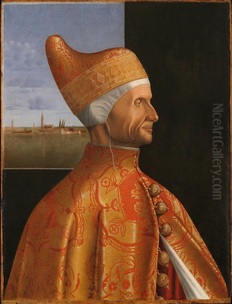 Portrait of Doge Leonardo Loredan Oil Painting by Vittore Carpaccio