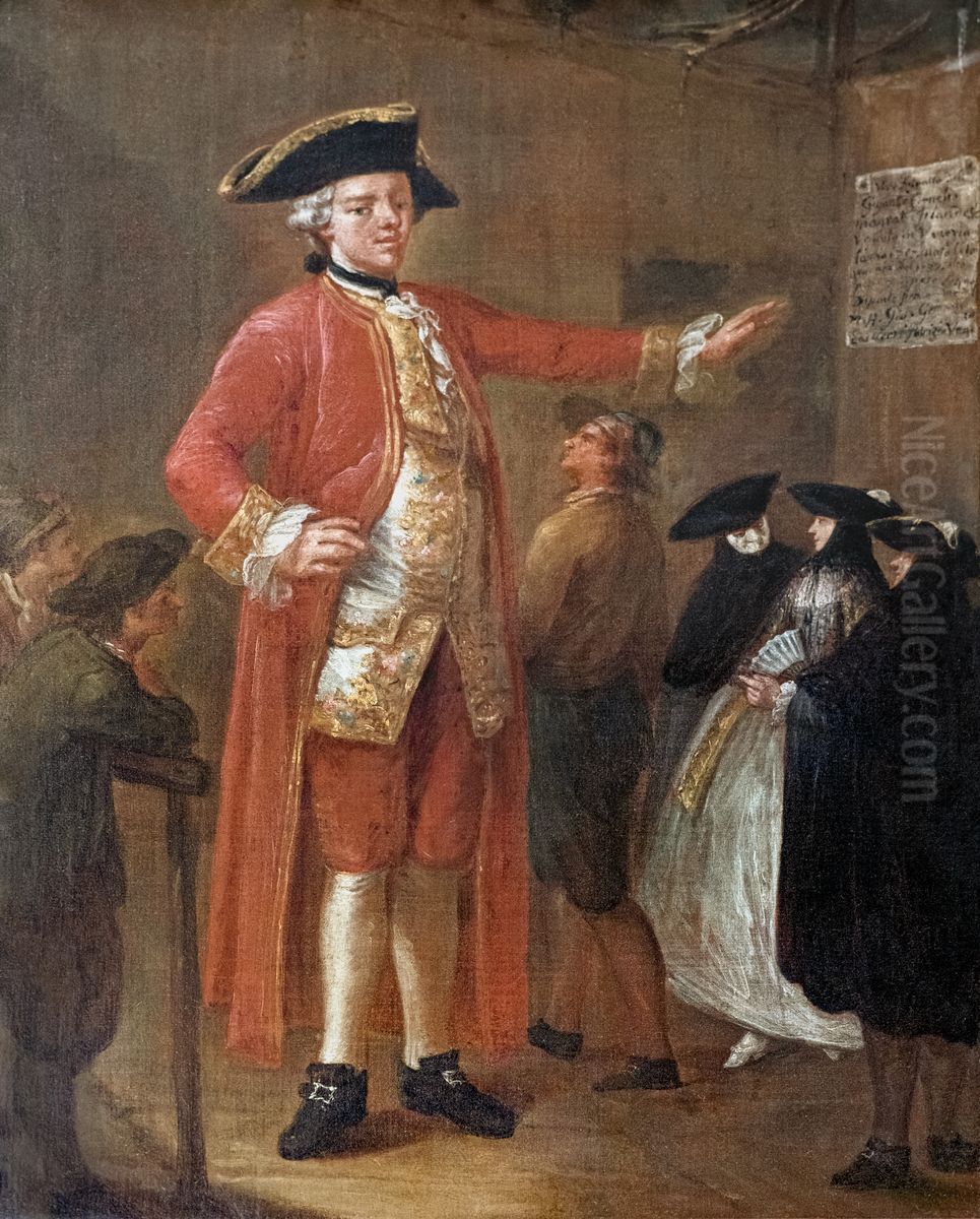 The giant Magrath Oil Painting by Pietro Longhi