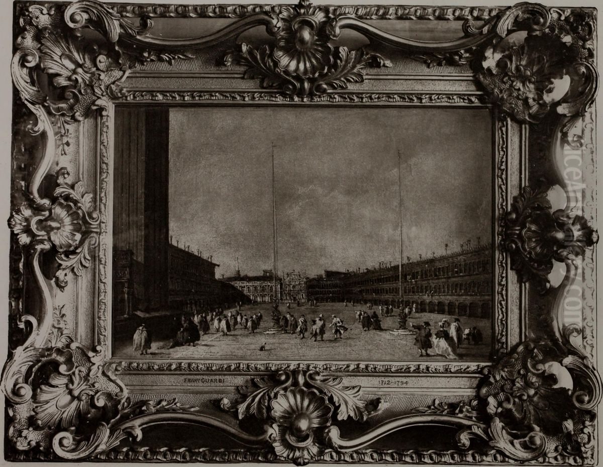 The Piazza of San Marco, Venice Oil Painting by Francesco Guardi