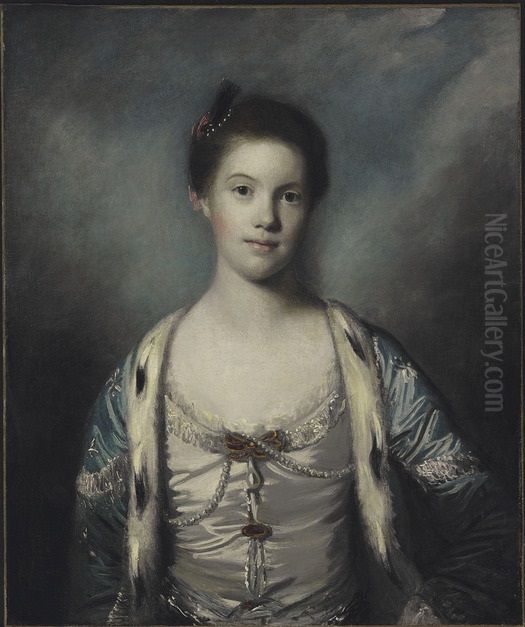 Portrait of Bridget Morris (?-?), wife of Robert Morris of Tredegar Oil Painting by Of Sir Joshua Reynolds
