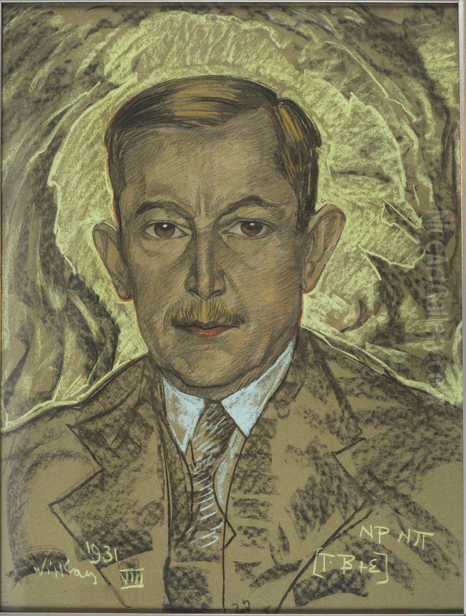 Portrait of Wojciech Korfanty. Oil Painting by Stanislaw Ignacy Witkiewicz (Witkacy)