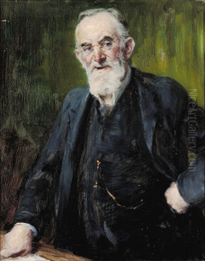 Portraet af Octavius Hansen. Oil Painting by Peder Severin Kroyer