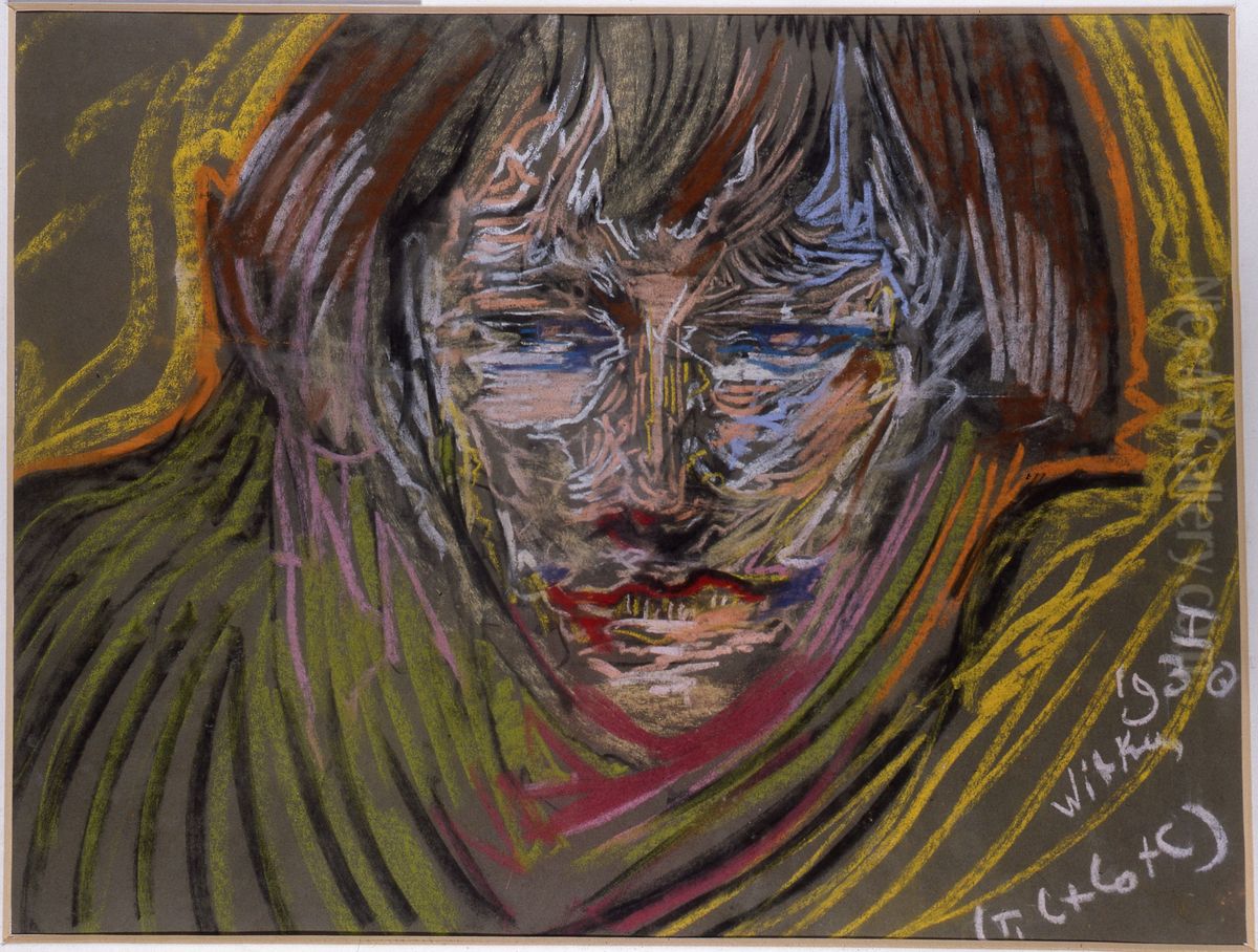 Portrait of Zofia Jagodowska Oil Painting by Stanislaw Ignacy Witkiewicz (Witkacy)