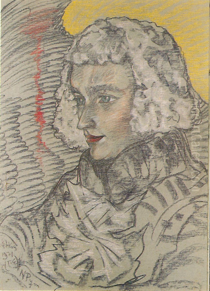 Jan Leszczynski as Robespierre Oil Painting by Stanislaw Ignacy Witkiewicz (Witkacy)