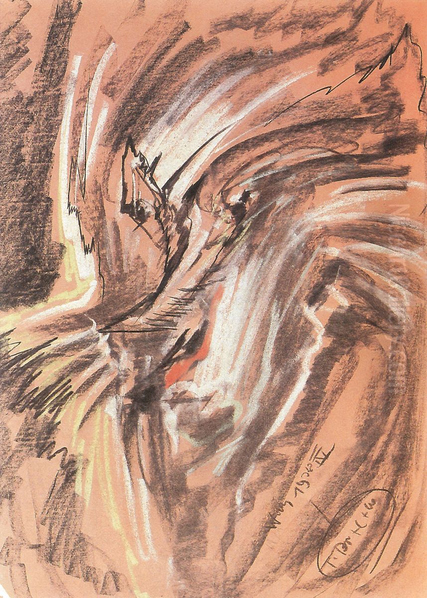 Portrait of Helena Bialynicka-Birula Oil Painting by Stanislaw Ignacy Witkiewicz (Witkacy)