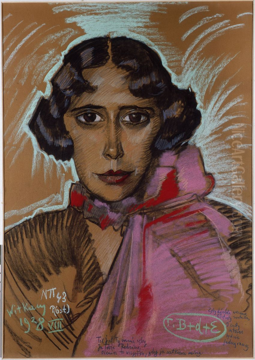 Portret Zofii Nawrockiej Oil Painting by Stanislaw Ignacy Witkiewicz (Witkacy)