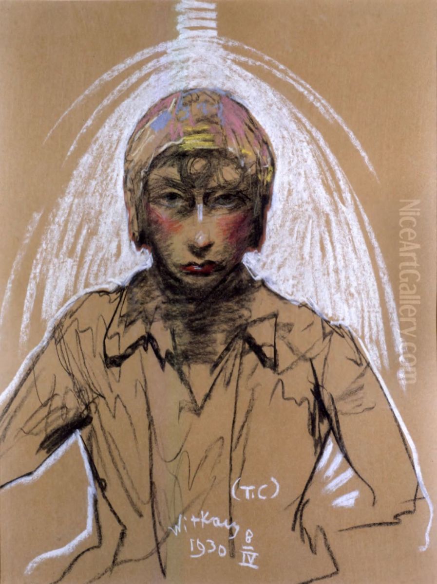 Portret Neny Stachurskiej Oil Painting by Stanislaw Ignacy Witkiewicz (Witkacy)