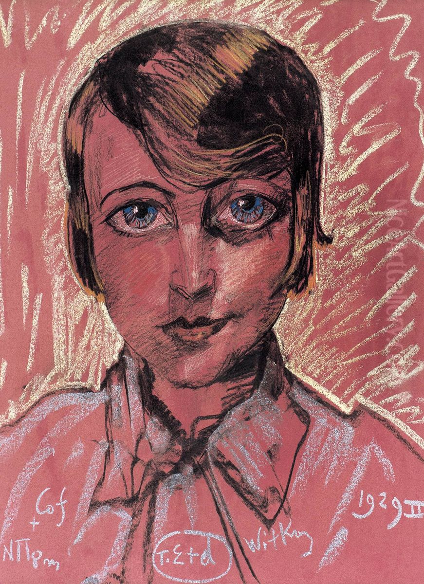 Portret Stefanii Tuwimowej Oil Painting by Stanislaw Ignacy Witkiewicz (Witkacy)