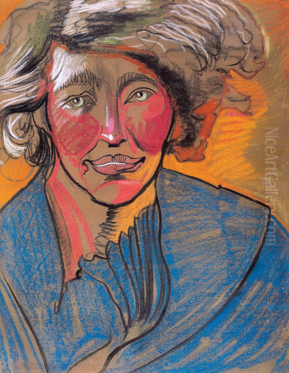 Portret Marii Witkiewiczowny Oil Painting by Stanislaw Ignacy Witkiewicz (Witkacy)