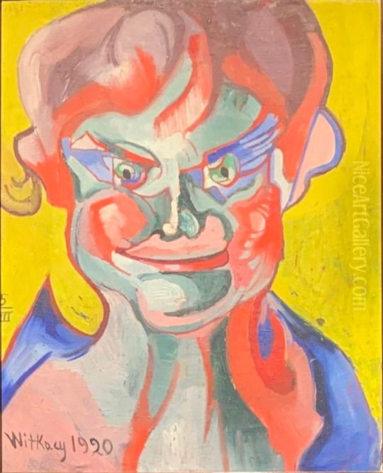 Laughing boy Oil Painting by Stanislaw Ignacy Witkiewicz (Witkacy)