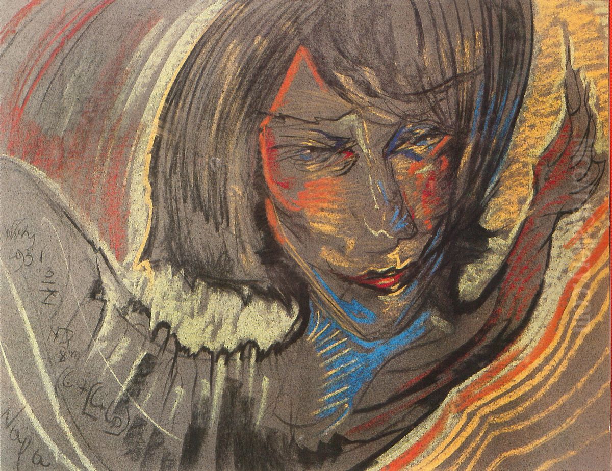 Portrait of Zofia Jagodowska Oil Painting by Stanislaw Ignacy Witkiewicz (Witkacy)