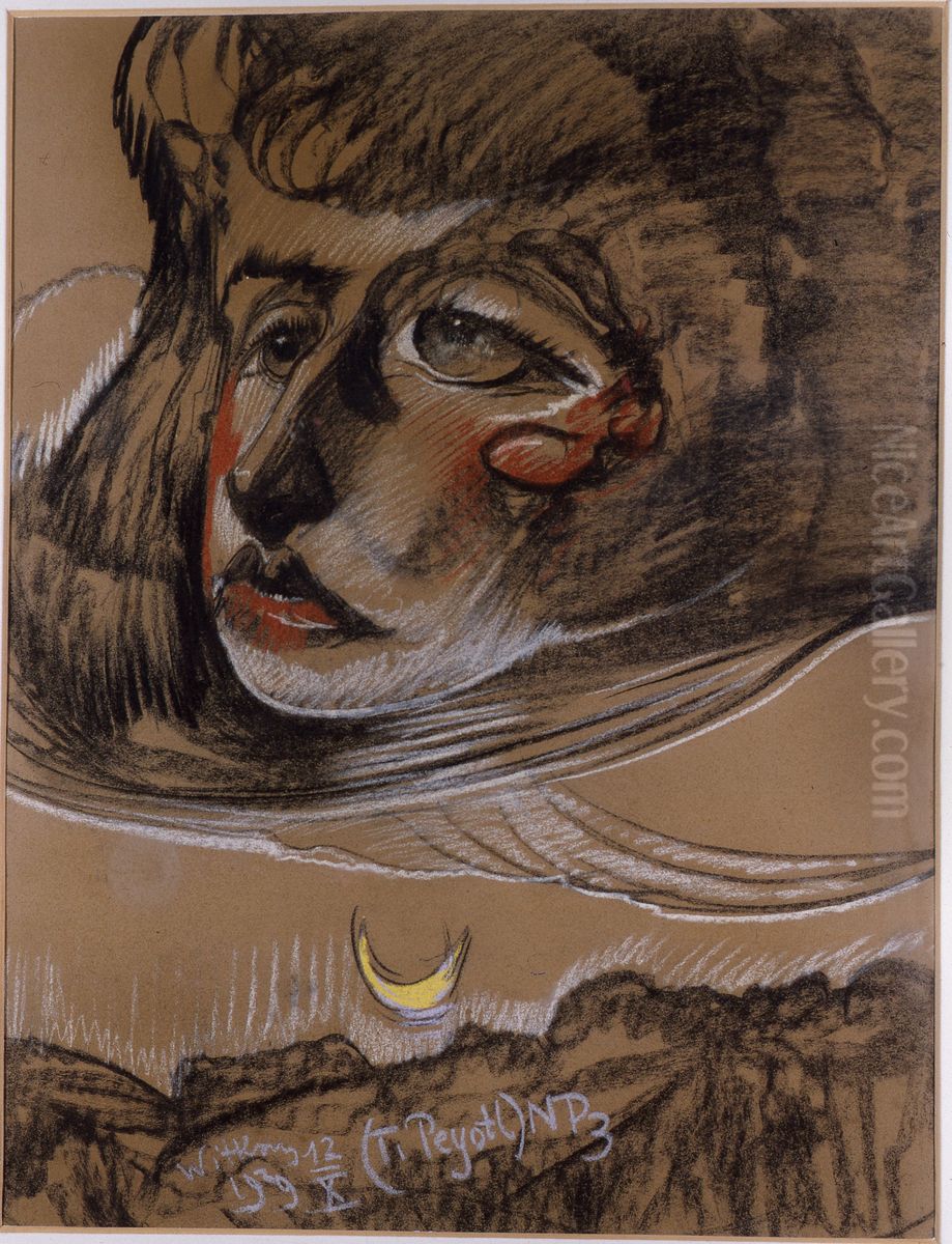 Portret Neny Stachurskiej Oil Painting by Stanislaw Ignacy Witkiewicz (Witkacy)