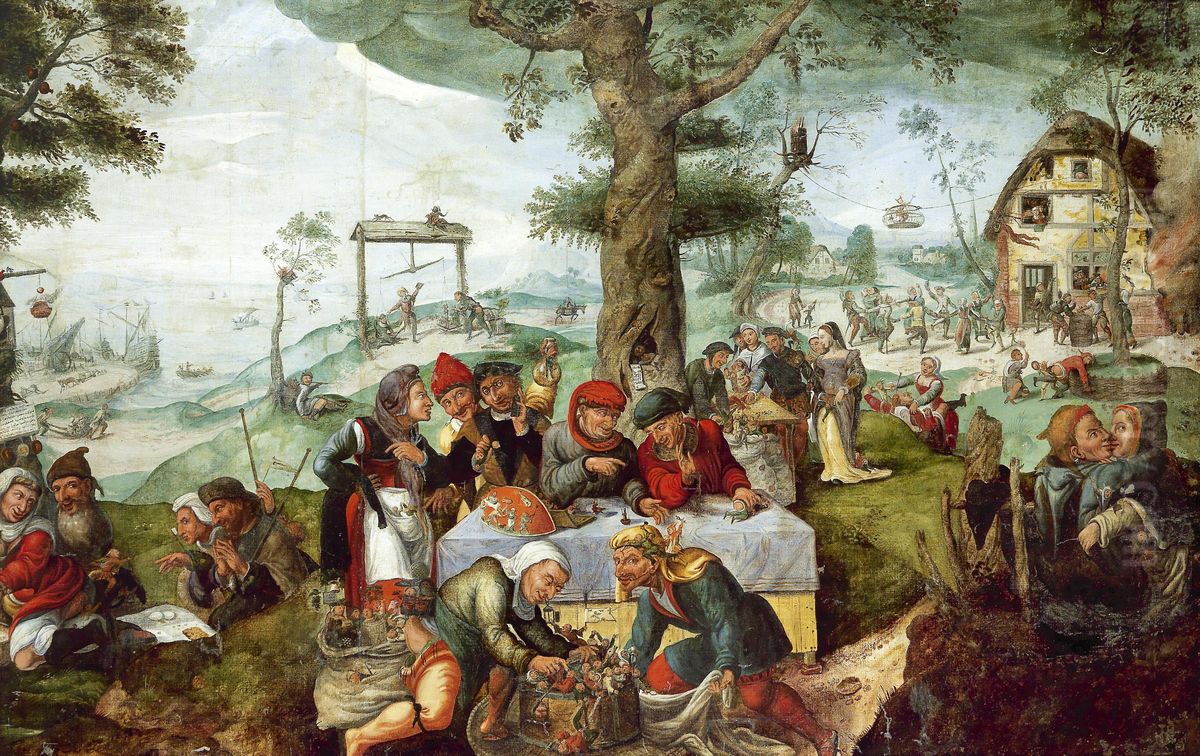 The Mocking of Human Follies Oil Painting by Frans Verbeeck