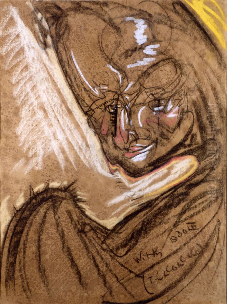 Portrait of Arthur Schroeder Oil Painting by Stanislaw Ignacy Witkiewicz (Witkacy)