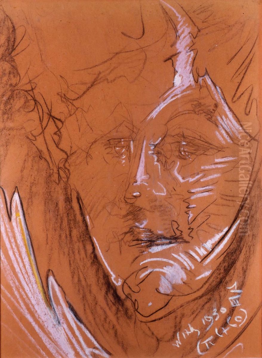 Portret Heleny Bialynickiej-Biruli Oil Painting by Stanislaw Ignacy Witkiewicz (Witkacy)