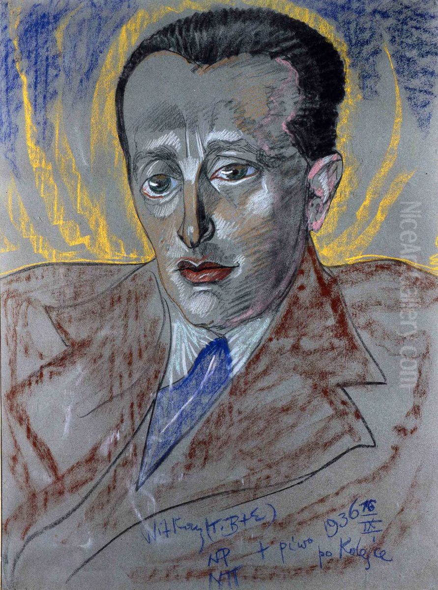 Portrait of Henryk Kamm Oil Painting by Stanislaw Ignacy Witkiewicz (Witkacy)