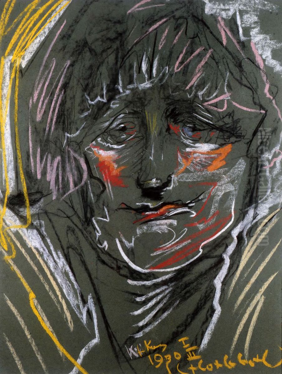 Portrait of Irena Domaniewska Oil Painting by Stanislaw Ignacy Witkiewicz (Witkacy)